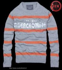 heren abercrombie and fitch crewneck truien gestreept oranje grijs On Sale Price fldep709